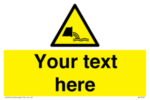 Custom Warning sewage effluent outfall