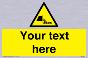 Custom Warning sewage effluent outfall