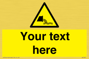 Custom Warning sewage effluent outfall