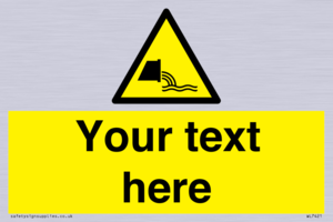 Custom Warning sewage effluent outfall