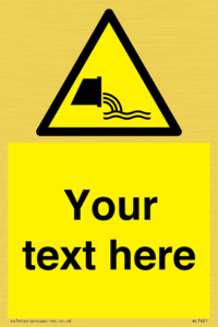 Custom Warning sewage effluent outfall