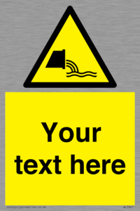 Custom Warning sewage effluent outfall