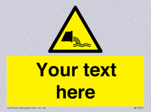 Custom Warning sewage effluent outfall