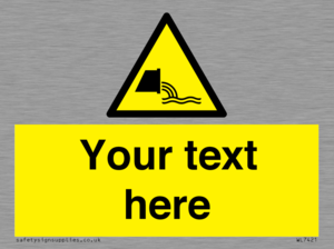 Custom Warning sewage effluent outfall