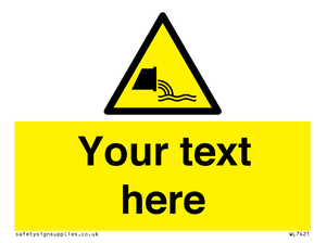 Custom Warning sewage effluent outfall