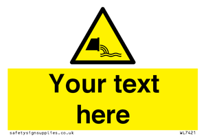 Custom Warning sewage effluent outfall