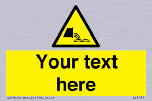 Custom Warning sewage effluent outfall