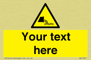 Custom Warning sewage effluent outfall