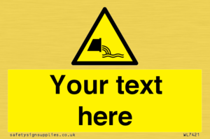 Custom Warning sewage effluent outfall