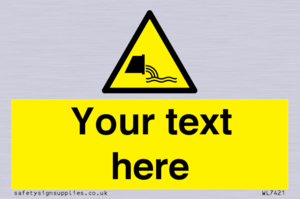 Custom Warning sewage effluent outfall