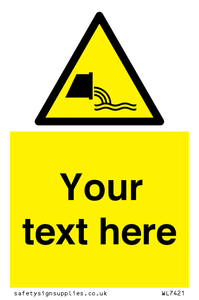 Custom Warning sewage effluent outfall