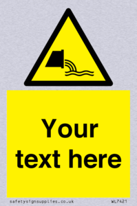 Custom Warning sewage effluent outfall