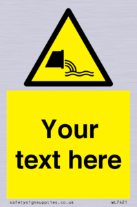 Custom Warning sewage effluent outfall