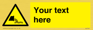 Custom Warning sewage effluent outfall