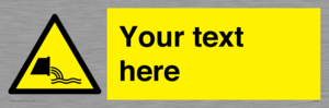 Custom Warning sewage effluent outfall