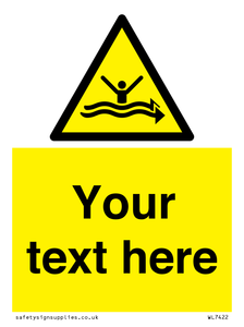 Custom Warning strong currents