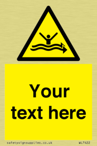 Custom Warning strong currents