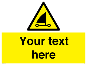 Custom Warning sand yachting