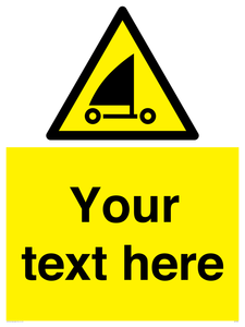 Custom Warning sand yachting