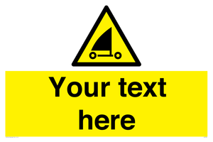 Custom Warning sand yachting