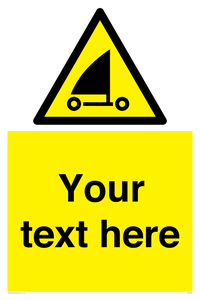 Custom Warning sand yachting