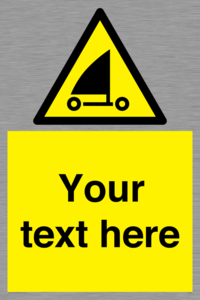 Custom Warning sand yachting