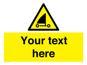 Custom Warning sand yachting