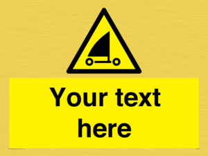 Custom Warning sand yachting