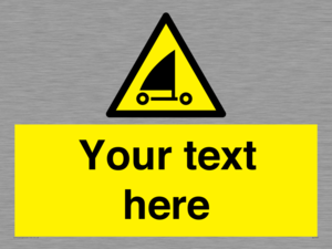 Custom Warning sand yachting