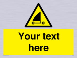 Custom Warning sand yachting