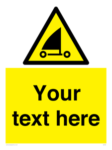 Custom Warning sand yachting