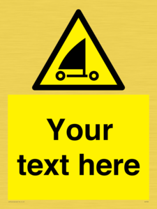 Custom Warning sand yachting