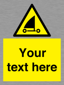 Custom Warning sand yachting