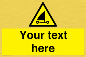 Custom Warning sand yachting