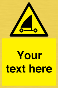 Custom Warning sand yachting