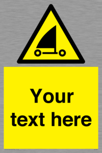 Custom Warning sand yachting