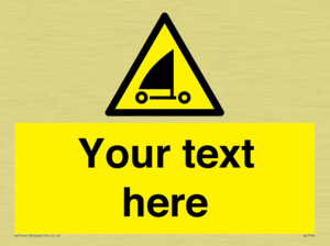 Custom Warning sand yachting