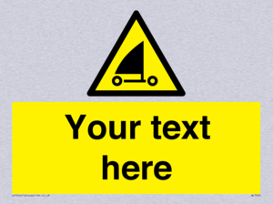 Custom Warning sand yachting