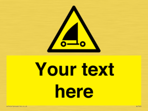 Custom Warning sand yachting