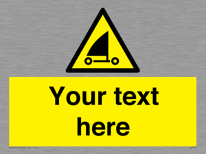 Custom Warning sand yachting