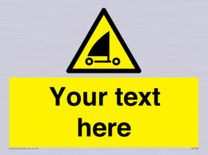 Custom Warning sand yachting