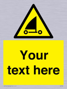 Custom Warning sand yachting