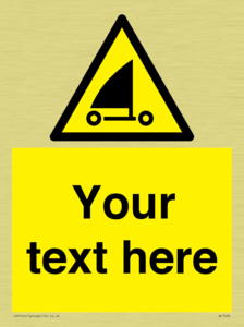 Custom Warning sand yachting