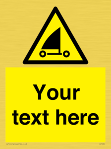 Custom Warning sand yachting