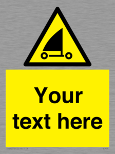 Custom Warning sand yachting