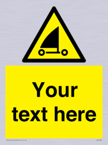 Custom Warning sand yachting