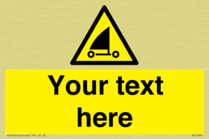 Custom Warning sand yachting