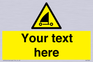 Custom Warning sand yachting