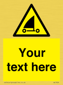 Custom Warning sand yachting