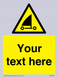 Custom Warning sand yachting